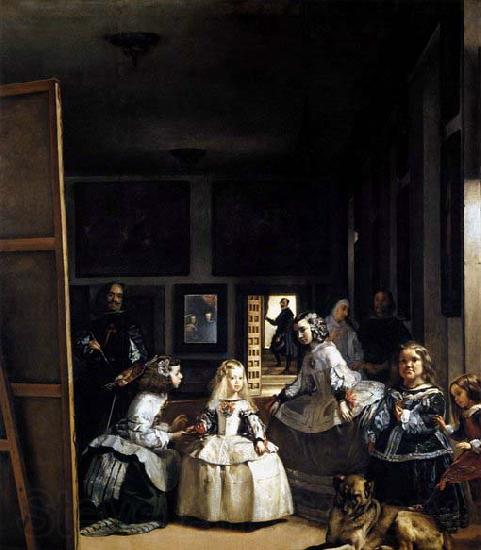 VELAZQUEZ, Diego Rodriguez de Silva y Las Meninas or The Family of Philip IV